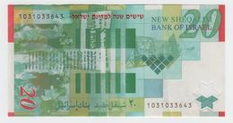 ISRAEL 2008 20 SHEKELS OVERPRINT 60 YEARS TO ISRAEL CIRCULATED - Israël