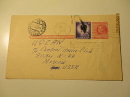 USA 1959 CHATHAM  TO RUSSIA MOSCOW  , POSTAL STATIONERY  QSL CARD  EAST HARWICH MASS., O - 1941-60