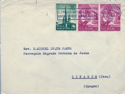 1966 , VATICANO , SOBRE CIRCULADO A LINARES ( JAÉN ) - Covers & Documents