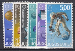 Yugoslavia Republic 1967 Space Cosmos Exploration Mi#1216-1221 Mint Never Hinged - Nuevos