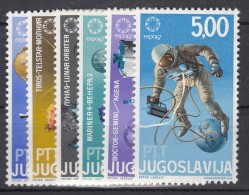Yugoslavia Republic 1967 Space Cosmos Exploration Mi#1216-1221 Mint Never Hinged - Nuevos