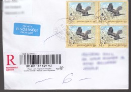 Hungary Modern Stamps Travelled Cover To Serbia - Lettere