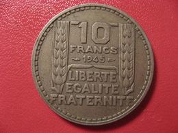 10 Francs Turin 1945 - Grosse Tête, Rameaux Courts 7741 - 10 Francs