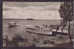 Plön - S/w Anlegebrücke Am Plöner See   Mit Schiff Ingrid - Ploen