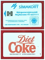 ICELAND: 1995 ICE-RA-07 "Simakort" Diet Coke Used (5.000 Ex) - Islanda