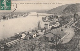 Ardéche : SERRIERES : Panorama De Serrières, Sablons Et La Vallée Du Rhone - Serrières