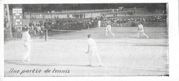Série Sur Les Sports: Une Partie De Tennis, Double Messieurs - Mini Carte Non Circulée - Tennis