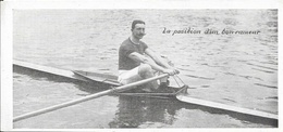 Série Sur Les Sports: Aviron, La Position Du Bon Rameur - Mini Carte Non Circulée - Rowing