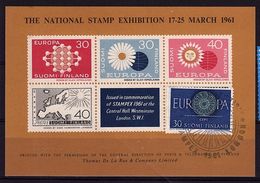 EUR 10 - FINLANDE Bloc Non-denlé STAMPEX 1961 Oblitéré - Hojas Bloque