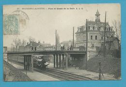 CPA - Chemin De Fer Arrivée Du Train La Gare MAISONS LAFFITTE 78 - Maisons-Laffitte