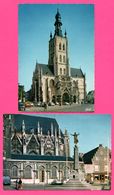 Tirlemont - Tienen - Eglise N. D.du Lac - Vue Arrière De L'Église Et Monument Aux Morts - Vieilles Voitures BIC - Tienen