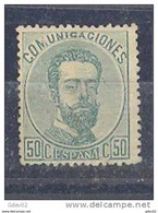 ES126-L2617.España.Spain. Espagne.AMADEO   L  .1872.(Ed 126).con Charnela, MUY BONITO - Unused Stamps