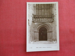 United Kingdom > England > Lincolnshire > Lincoln Cathedral  RPPC  West Door   Ref 2867 - Lincoln