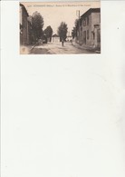 VENISSIEUX -CARTE SEPIA - AVENUE DE LA REPUBLIQUE ET RUE CARNOT- ANNEE 1921 - Vénissieux