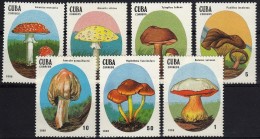 CUBA CHAMPIGNONS, CHAMPIGNON, MUSHROOM, Setas,  Yvert N°2823/29. **. MNH, - Champignons