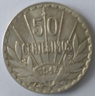 URUGUAY - 50 Centésimos 1943 - Argent - - Uruguay