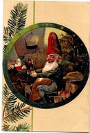 CPA Gnomes Nains Lutins Gnome Gaufré Embossed écrite - Fairy Tales, Popular Stories & Legends