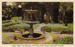 Virginia Richmond Fountain In Enchanted Garden Edgar Allen Poe Museum - Richmond