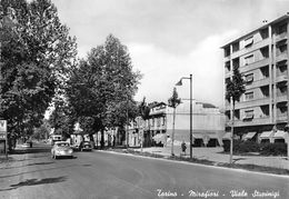 07302 "TORINO - MIRAFIORI - VIALE STUPINIGI - SACAT" ANIM. AUTO ANNI '50. CART. ORIG. NON SPED. - Mehransichten, Panoramakarten