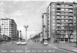 07304 "TORINO - C.SO PESCHIERA ANG. C.SO DUCA D. ABRUZZI - SACAT"  AUTO ANNI '50. CART. ORIG. NON SPED. - Panoramische Zichten, Meerdere Zichten