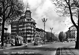 07308 "TORINO - CORSO REGINA MARGHERITA  - SACAT" ANIMATA. TRAMWAY N° 7. CART. ORIG. NON SPED. - Panoramische Zichten, Meerdere Zichten