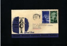 New Zealand 1958 Health FDC - Brieven En Documenten