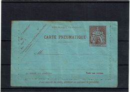 CTN27 - CARTE PNEUMATIQUEE CHAPLAIN 30c  DATE 506 STORCH N°A4 - Pneumatische Post