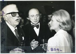- Photo De Presse - Original - Jean GABIN, Gérard OURY, Michelle MORGAN, Première Nuit Des Césars, 03-03-1976, Scans. - Personalidades Famosas