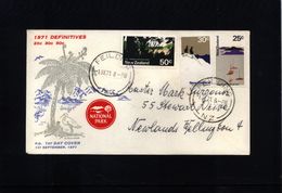 New Zealand 1971 Definitives FDC - Brieven En Documenten