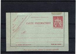 CTN27 - CARTE PNEUMATIQUEE CHAPLAIN 30c  DATE 724 STORCH N°A5 - Pneumatiques