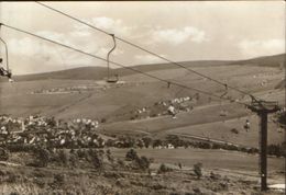 Germany - Postcard Circulated In 1989 - Summer And Winter Resort Oberwiesenthal - Large Chairlift - 2/scan - Oberwiesenthal