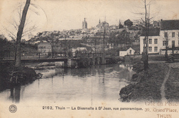 Thuin - La Biesmelle à St Jean, Vue Panoramique Avec Cachet Du Café Du Pélican Grand Place Thuin - Thuin