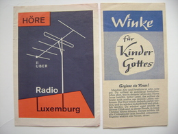 Höre über RADIO LUXEMBURG - Winke Für Kinder Gottes - Rundfunkplan Januar 1971, Missionwerk - Autres & Non Classés