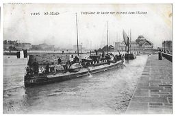 35 - SAINT MALO - Torpilleur De Haute Mer Entrant Dans L' Ecluse          N - Saint Malo
