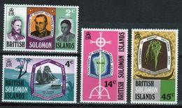 British Solomon Islands 1971 Death Centenary Of Bishop Patteson Mounted Mint Set Of Stamps. - Salomonseilanden (...-1978)