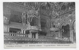 MONTE CARLO - N° 757 - LOGE DU PRINCE - SALLE DE CONCERT - CPA NON VOYAGEE - Opera House & Theather