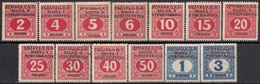 YUGOSLAVIA SHS Porto 1-13,used,falc Hinged - Impuestos