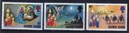 British Solomon Islands 1975 Christmas Unmounted Mint Set Of Stamps. - British Solomon Islands (...-1978)