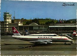 SUISSE ..ZURICH .. FLUGHAFEN KLOTEN  .. SWISSAIR ... KLM .. 1967 - Kloten