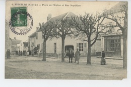 VIDELLES - Place De L'Eglise Et Rue Napoléon - Other Municipalities