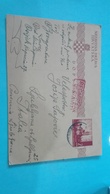 1332. Ndh Postcard Osijek - Lubiana Italy   23.V 1943 - Lubiana