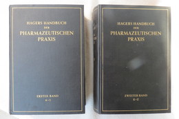 Hagers Handbuch Der Pharmazeutischen Praxis Von 1949, Band 1 (A-I) Und 2 (K-Z) - Santé & Médecine