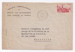 ENVELOPPE  DE CASABLANCA POUR MARSEILLE DU 22/12/1949 - Covers & Documents