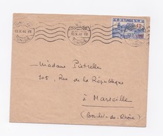 ENVELOPPE  DE TUNIS POUR MARSEILLE DU 13/10/1941 - Brieven En Documenten