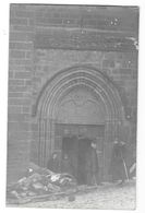 LE PUY (43) Carte Photo Inventaire D'église Portail De L'église Saint Laurent Défoncé Gendarmes - Le Puy En Velay