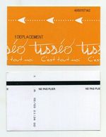 Ticket De Métro Toulousain Tisséo - 1 Déplacement - Toulouse Underground / Tube Ticket - France - Europe