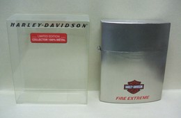 HARLEY-DAVIDSON Motor Cycles FIRE EXTREME - EDT Vapo Forme Briquet Métal 50 Ml Vide Homme Dans BO - Edition Limitée - Bottles (empty)