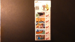 Tintin: 5 Duostamps "Tintin - Marine " état XX - Private Stamps