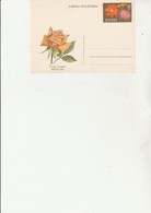 POLOGNE - ENTIER POSTAL FLEURS 1966 - Entiers Postaux