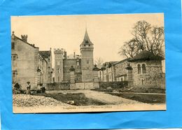 LAGARDE-Chateau De SIBRA-entrée  Et Visiteuse- Voyagé En 1917-édition - Varilhes